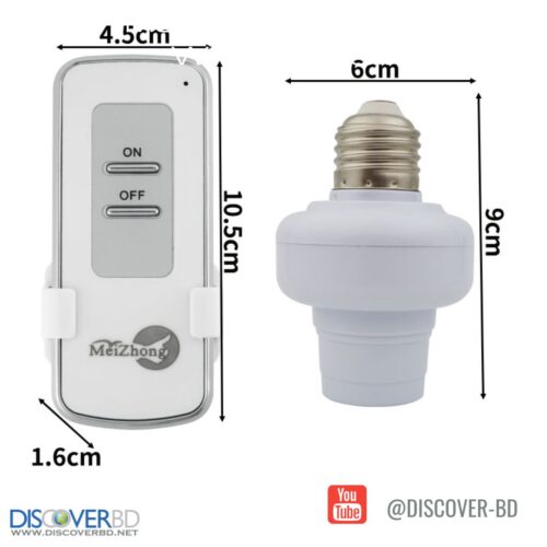 RF Remote Control Bed light Switch 220 Volt, 100 Watt Load - Image 3