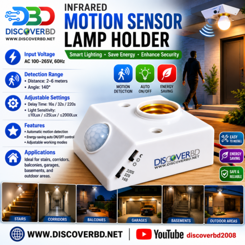 New version PIR Motion Sensor Light Holder E27