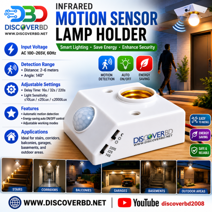 PIR Motion Sensor Light Holder E27 PIR Motion Sensor Light Holder E27