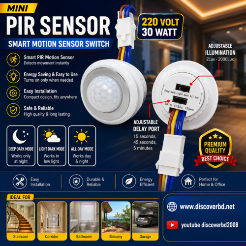 Mini PIR Sensor 220 Volt