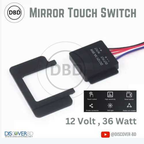 Multi Color Mirror Touch Switch with Dimmer Function 12 Volt, 36 Watt - Image 4