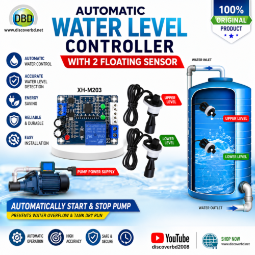 Automatic Water Tank Controller with Sensor