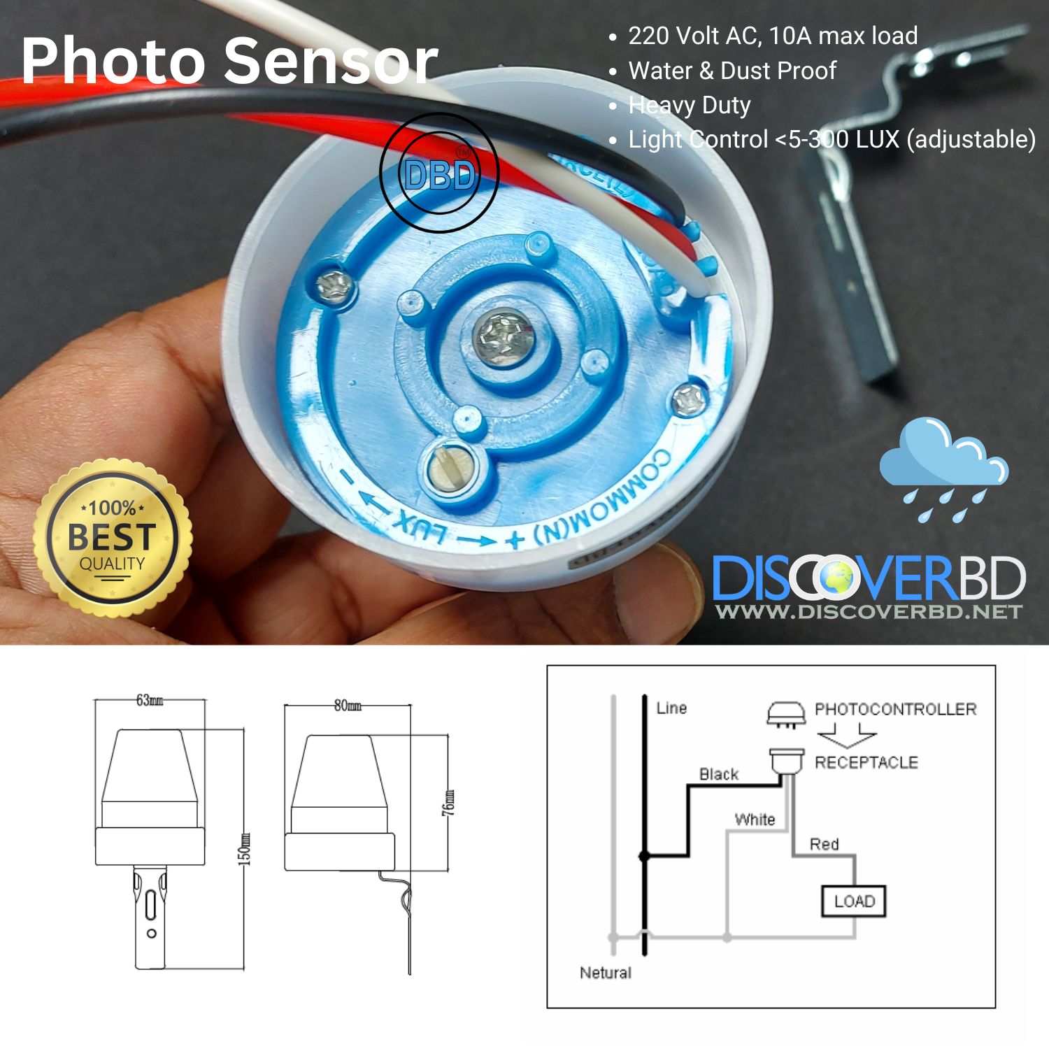Photo Sensor Switch New 10A - Image 5