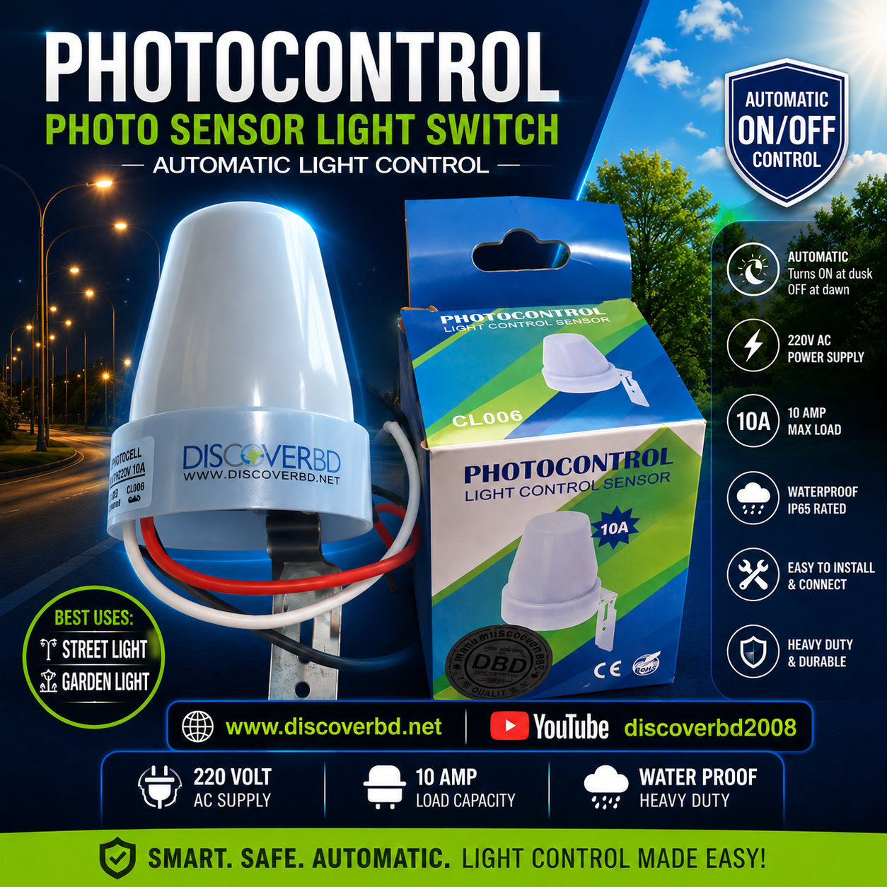 Photo Sensor Switch New 10A - Image 4