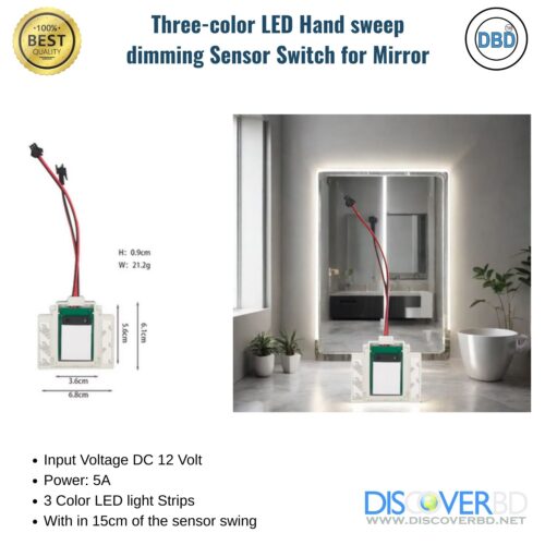 Hand Wave Multi Color Mirror Switch