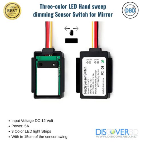 Hand Wave Multi Color Mirror Switch - Image 4