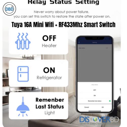Wifi+RF433Mhz Smart Switch module 250V - Image 5