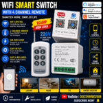 Wifi+RF433Mhz Wifi Smart Switch module 250V
