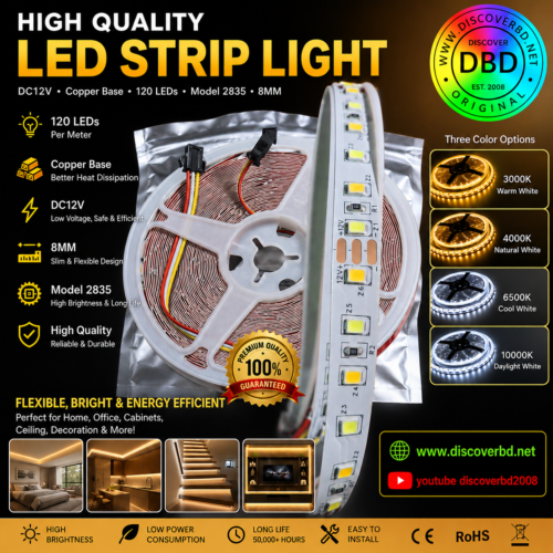 Flexible 12 volt LED Strip Light - Image 4