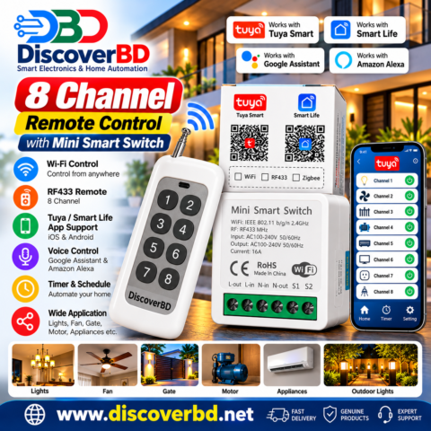8 Channel with wifi Smart Switch